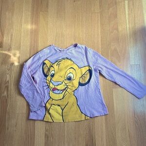 Zara kids lion king long sleeve cotton tee